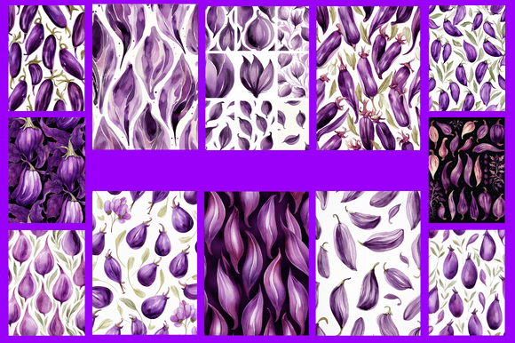 Aubergine Patterns: A Versatile Design Resource for Creative Projects