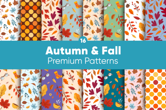 Autumn Fall Digital Papers Patterns