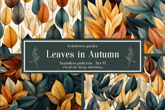 Blooming Leaves Seamless Patterns - 41: A Versatile Tool for Creative Projects