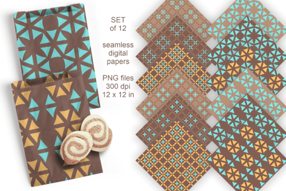 Fall Colors Checks Seamless Patterns for Creative Projects