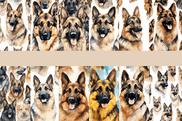 German Shepherd Dogs Patterns