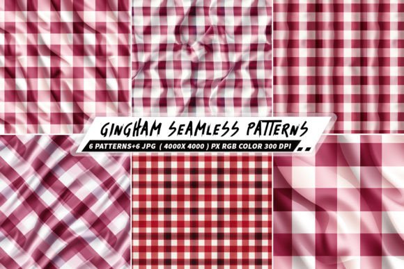 Gingham 6 Seamless Patterns: A Versatile Design Resource for Creative Projects