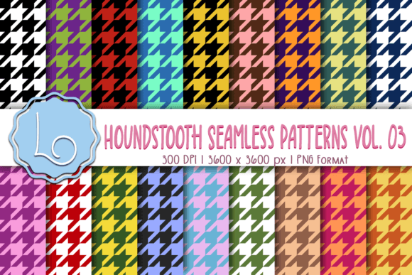 Houndstooth Seamless Patterns Vol. 03