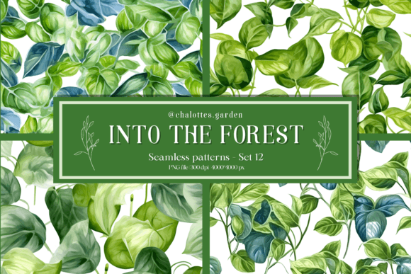 In the Forest Seamless Patterns Set 12: A Versatile Resource for Creative Projects