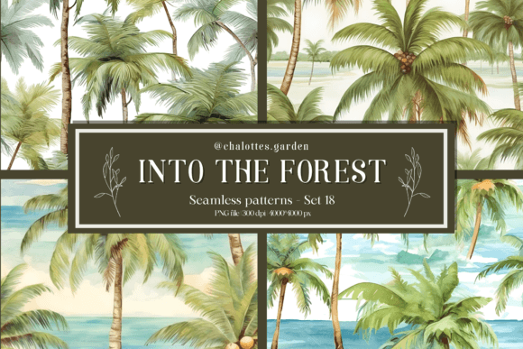 In the Forest Seamless Patterns Set 18: A Versatile Asset for Creative Professionals and Entrepreneurs