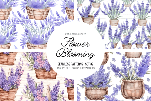 Lavenders in Basket Patterns Vol.02