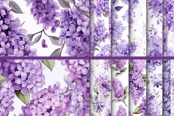 Lilac Patterns: A Versatile Digital Resource for Creative Projects