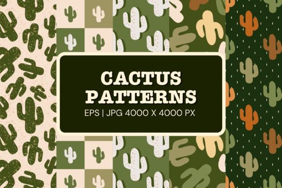 Mexican Cactus Seamless Patterns: A Design Resource for Creative Projects