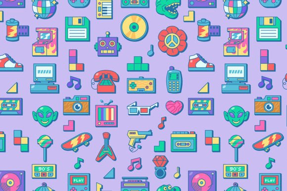 Nineties Pop Culture Patterns
