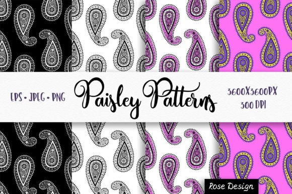 Paisley Seamless Patterns Vector