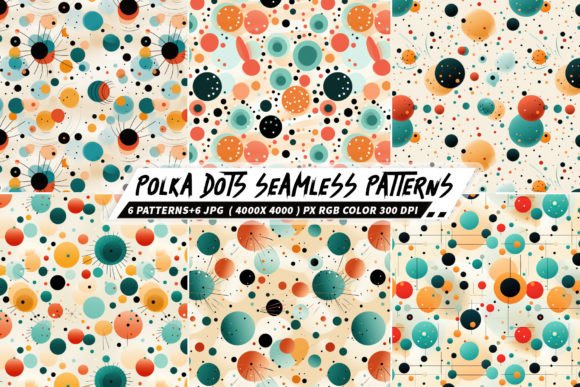 Polka Dots 6 Seamless Patterns: A Modern Design Solution for Creatives and Businesses