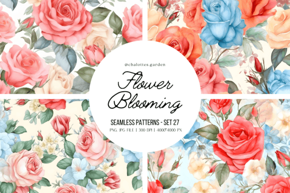 Roses Blooming Patterns Vol.02