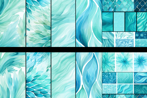 Turquoise Blue Patterns: A Versatile Design Element for Creative Projects